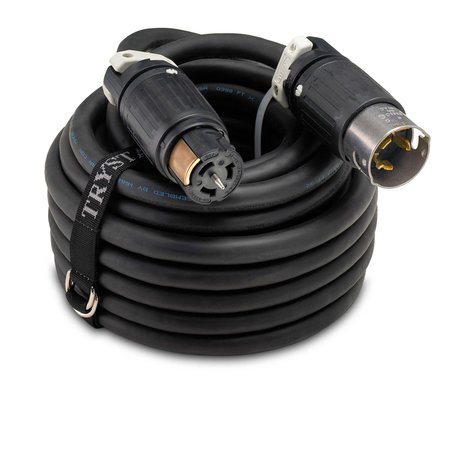TRYSTAR SOOW Power Cable Size 10/5 Black 50 FT L21-20 Wetguard Male / Female TSSO105BK50-M-F